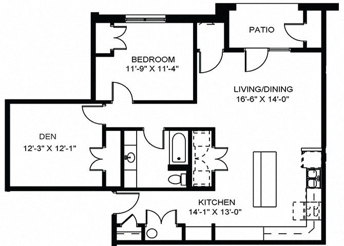 The Magnolia with Den floorplan at The Gardens on Timberlake