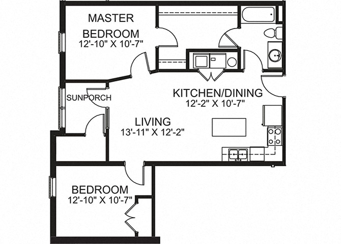 The Primrose floorplan at The Gardens on Timberlake
