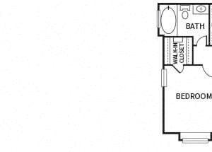 A2 floor plan at The Dominion Apartments in Conroe, TX