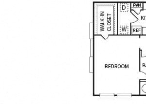 A3 floor plan at The Dominion Apartments in Conroe, TX