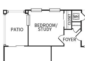 B2 floor plan at The Dominion Apartments in Conroe, TX