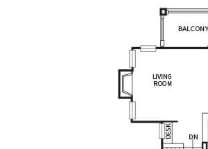 B3 floor plan at The Dominion Apartments in Conroe, TX