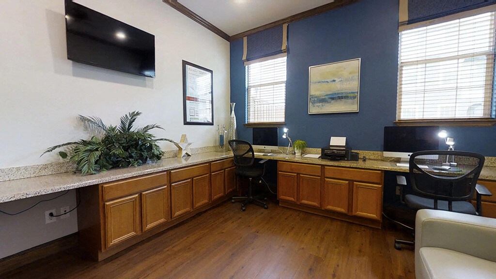 Business Center at The Dominion Apartments in Conroe TX