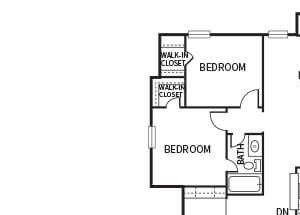 C2 floor plan at The Dominion Apartments in Conroe, TX