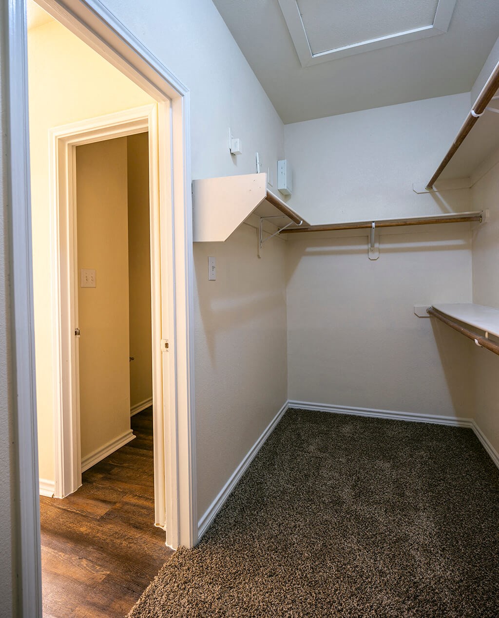 Mini Model Closet at The Dominion Apartments in Conroe TX