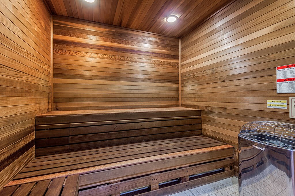Sauna at The Dominion Apartments in Conroe TX