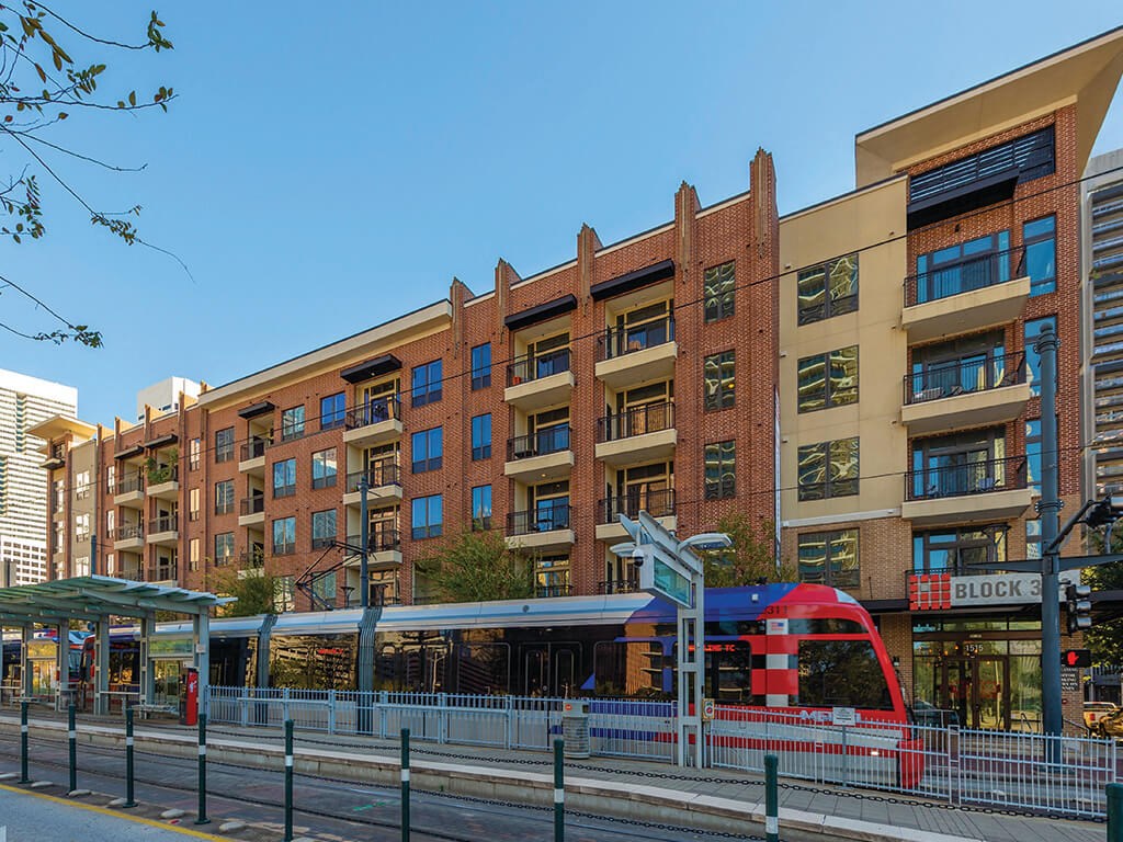 Transit stop at Block 334 Apartments