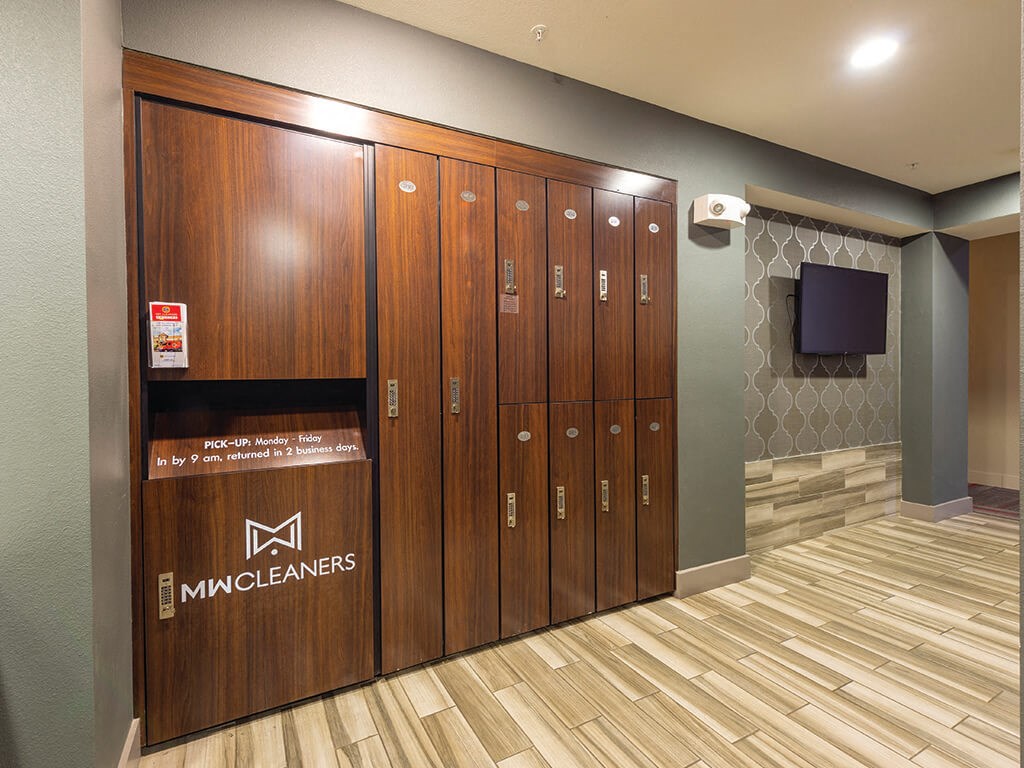 Dry cleaning pick up at Block 334 Apartments