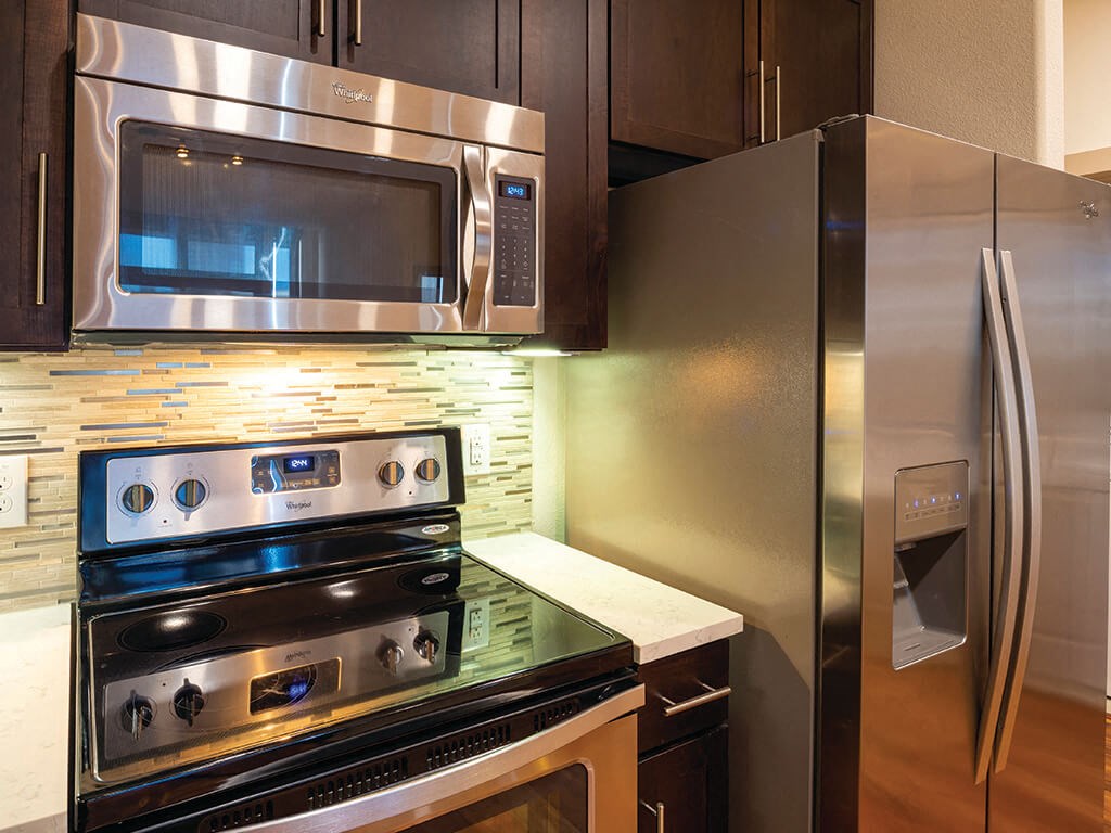 Kitchen appliances at Block 334 Apartments