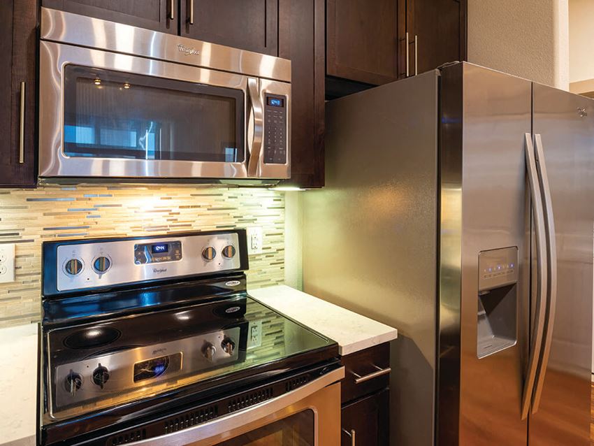 Kitchen appliances at Block 334 Apartments