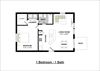 1 Bedroom 1 Bath 686 Square Feet