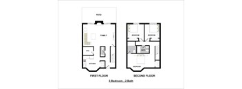 3 Bedroom Town Home 1304 Square Feet