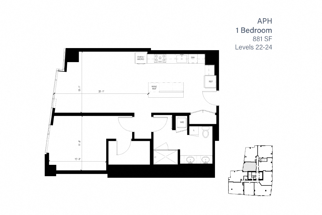 Aph 1 Bedroom Penthouse - 1717 Webster