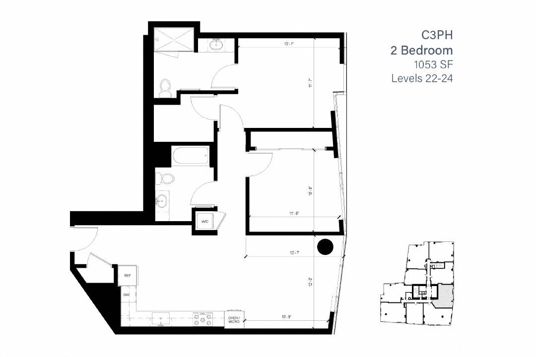 C3ph 2 Bedroom Penthouse - 1717 Webster