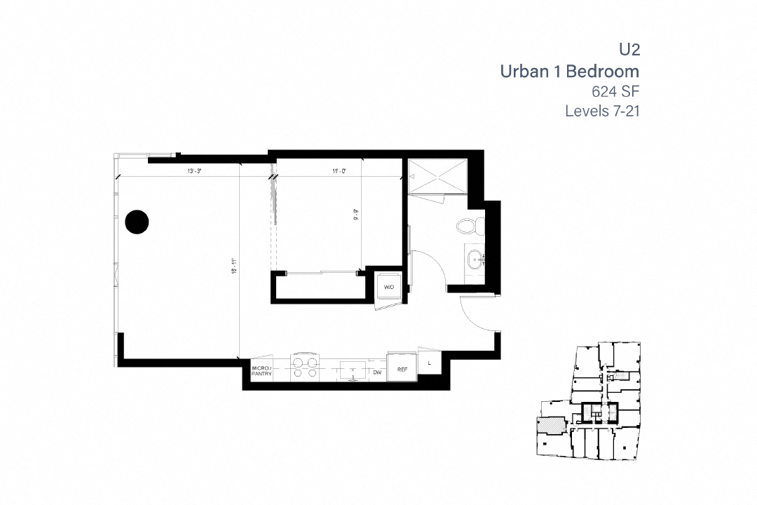 U2 Urban One Bedroom - 1717 Webster
