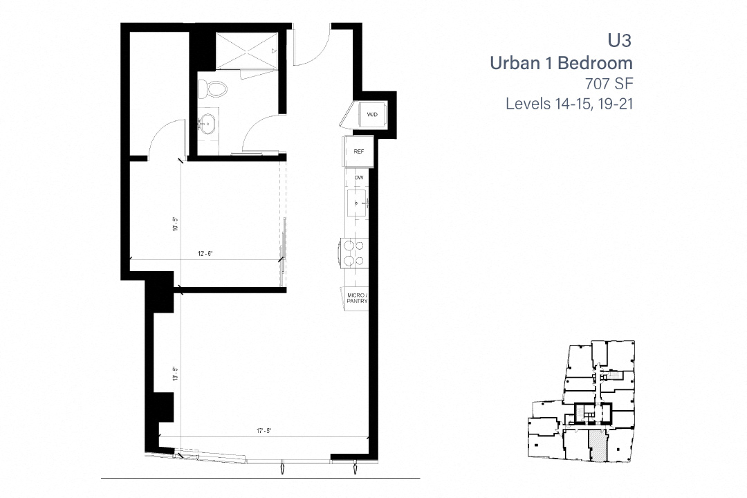 U3 Urban One Bedroom - 1717 Webster