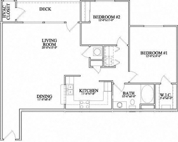 2 Bedroom 1 Bath