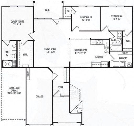 3 Bed w/ Attached Garage