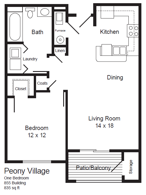 1 Bedroom (855 Building)
