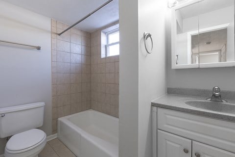 a bathroom with a sink toilet and a shower
