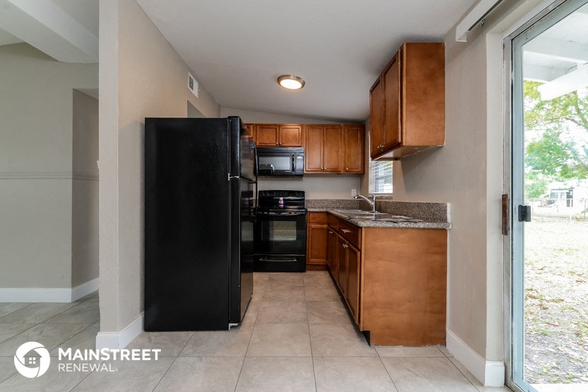 the kitchen is clean and ready for us to use