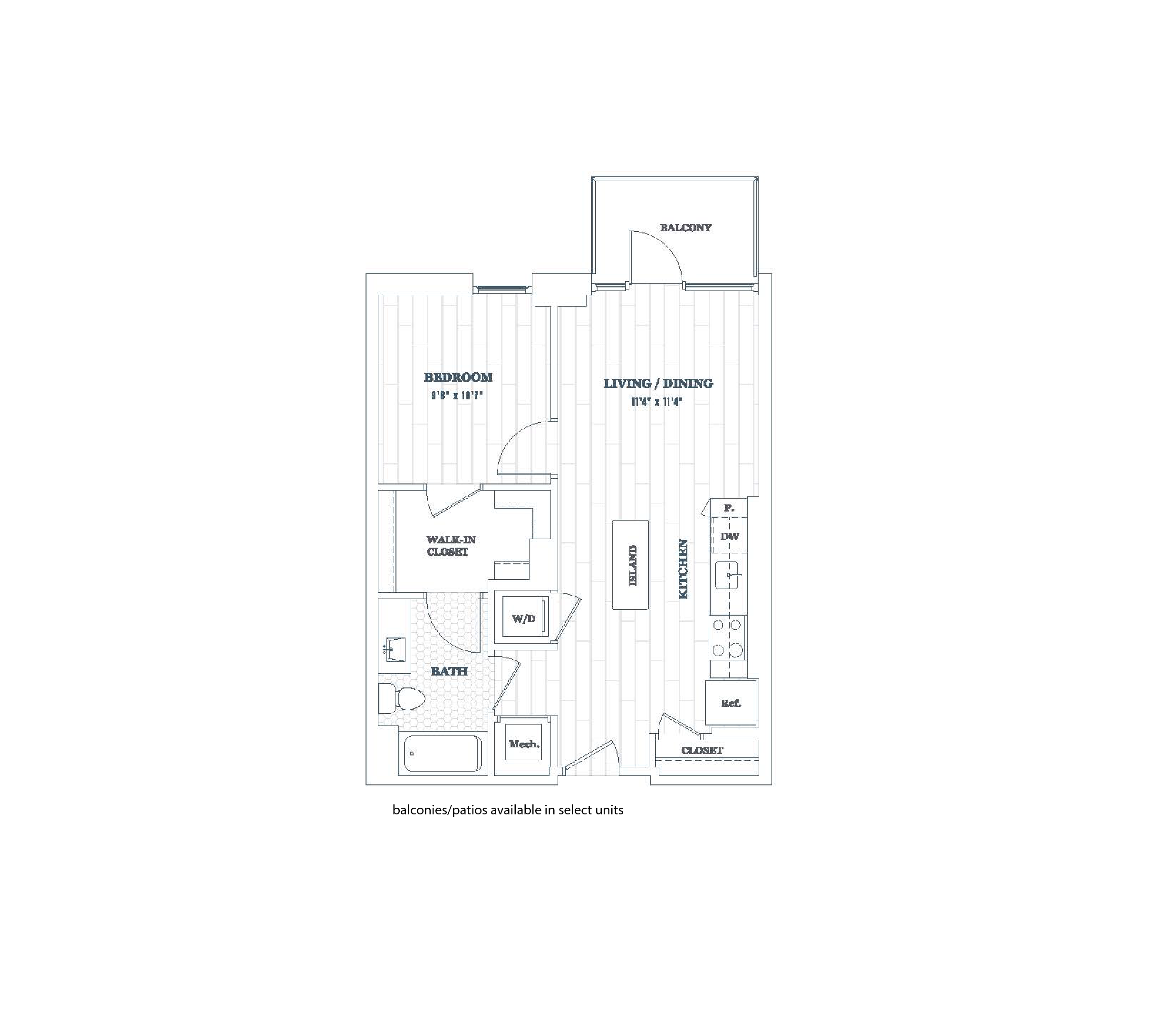 1 Bed - 1 Bath | a05