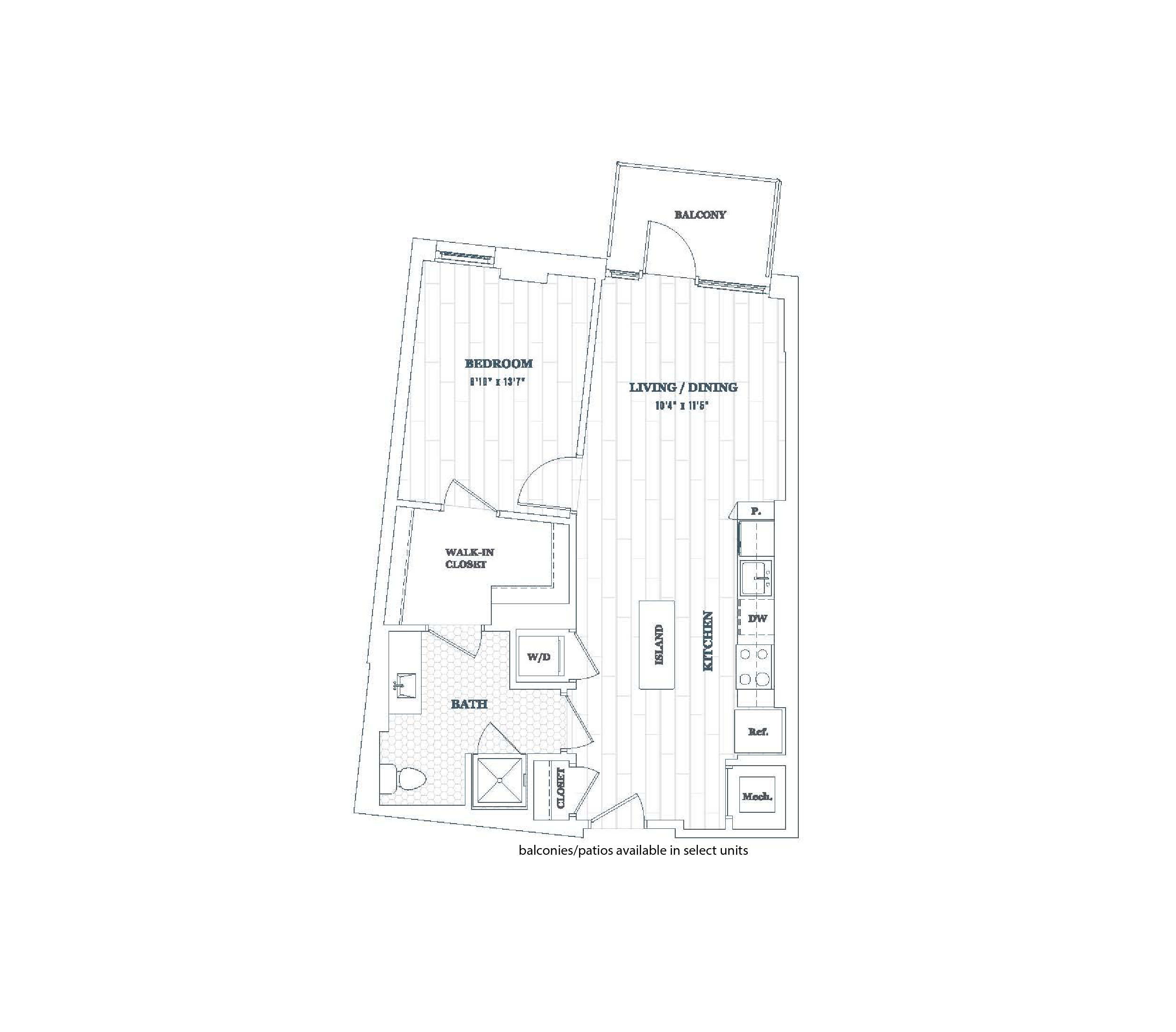 1 Bed - 1 Bath | a10