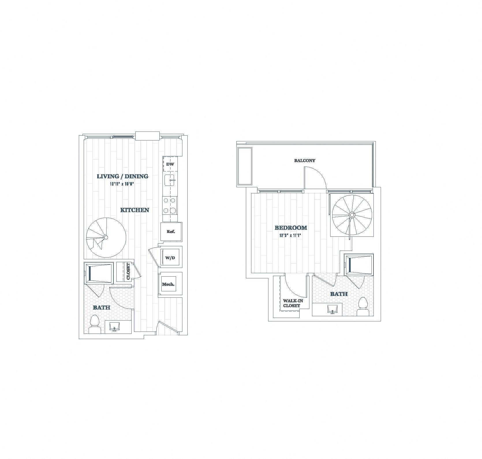 1 Bed - 1 Bath | a11
