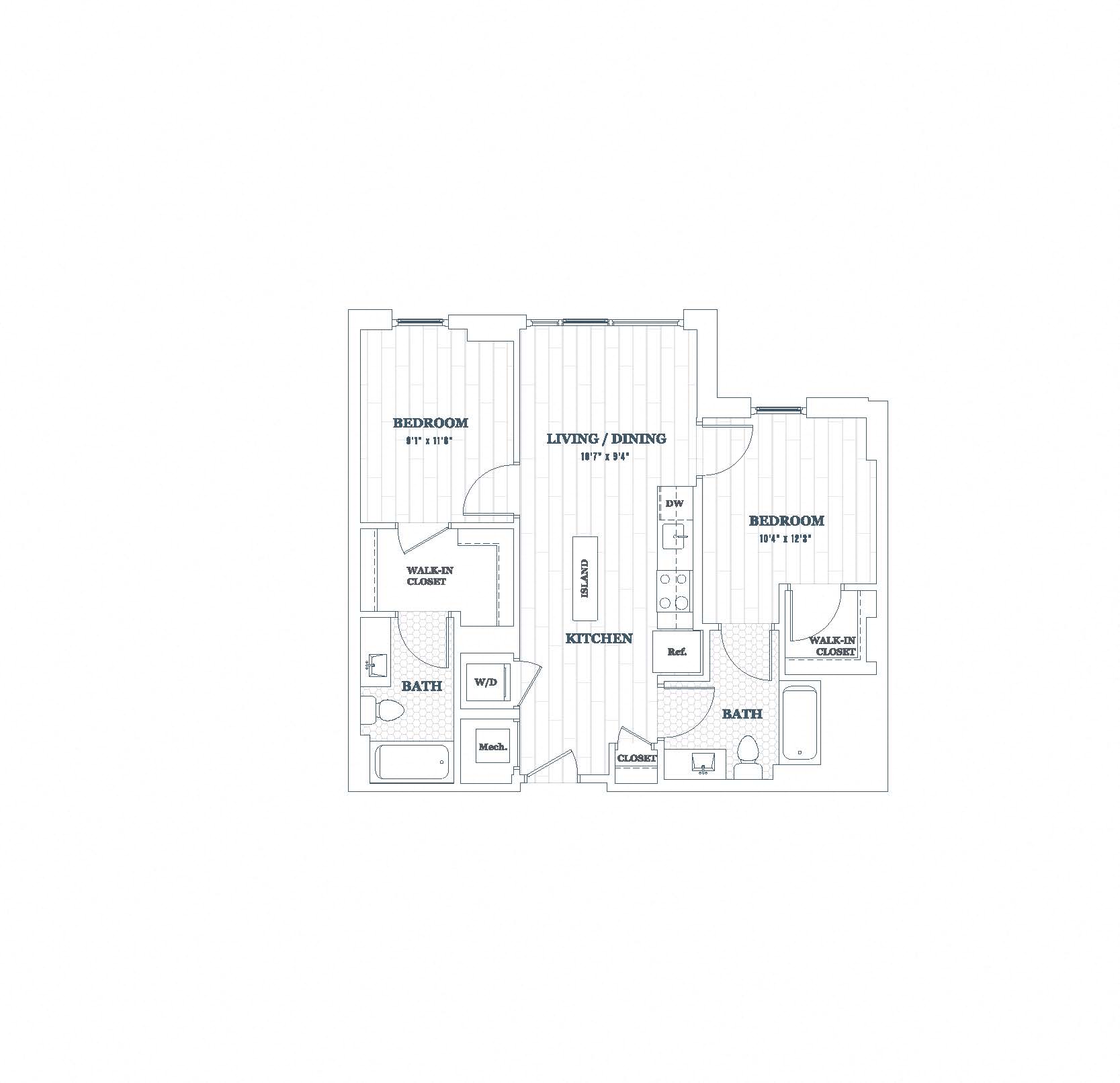 2 Bedroom - 2 Bath | b03