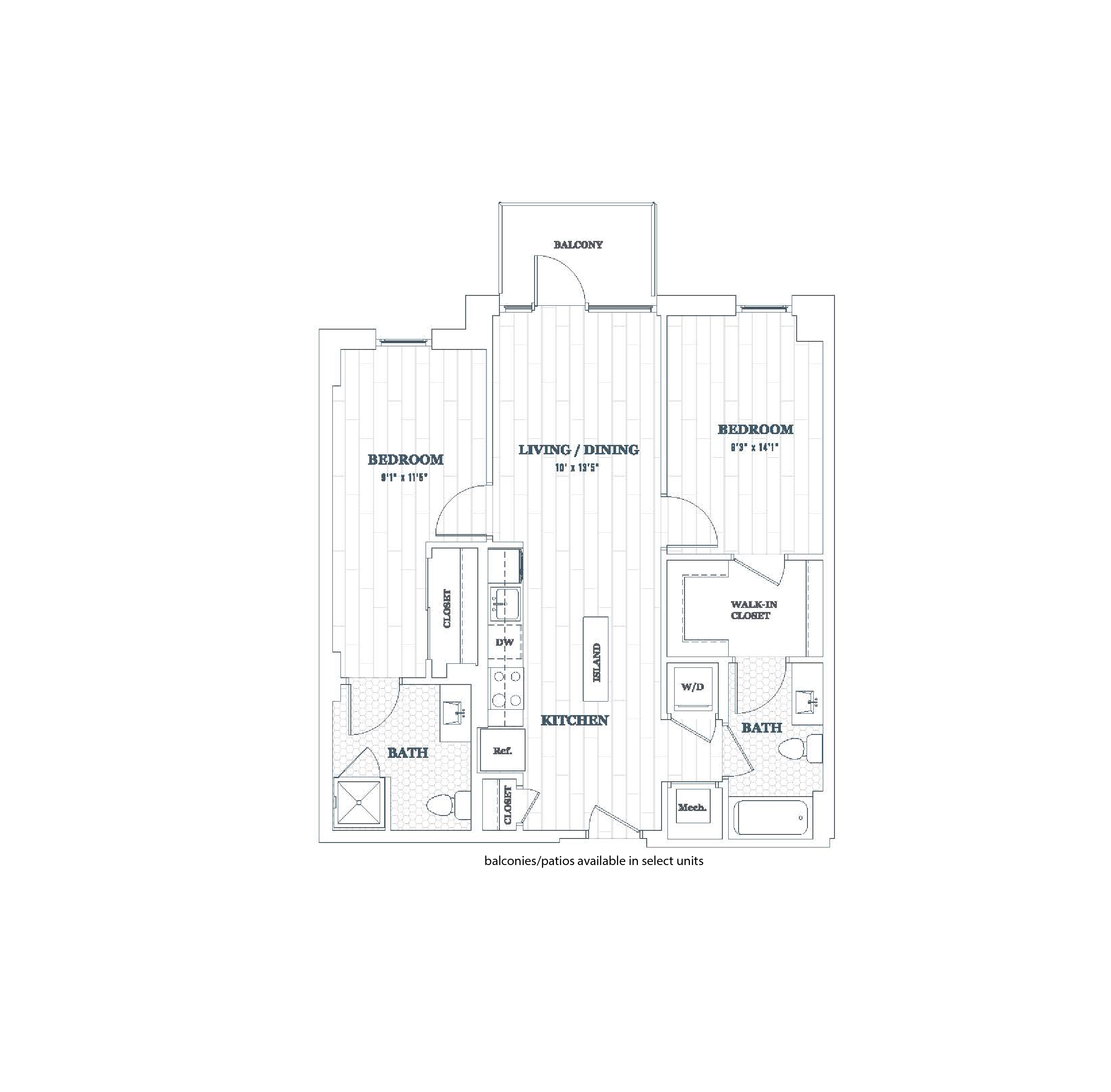 2 Bedroom - 2 Bath | b12