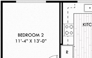 The Howley + Yard. 2 bedroom apartment. Kitchen with island open to living/dinning room. 2 full bathrooms, double vanity in master. Walk-in closets. Patio/balcony open to fenced in yard.