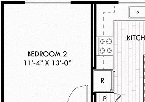 The Howley The Howley. 2 bedroom apartment. Kitchen with island open to living/dinning room. 2 full bathrooms, double vanity in master. Walk-in closets. Patio/balcony.