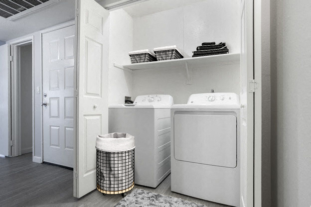 Laundry area with washer and dyer