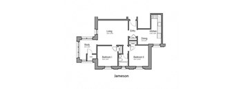 2 Bedrooms, 1 Bathroom