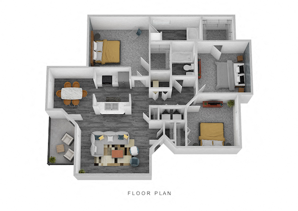 The Hyde Park Floor Plan at Ivy Hills Living Spaces, Cincinnati, 45244