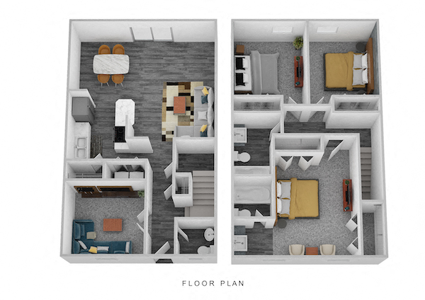 The Indian Hill Floor Plan at Ivy Hills Living Spaces, Cincinnati, Ohio