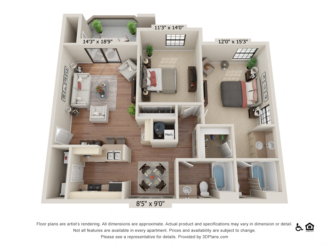 Artemis at Spring Canyon Queens Garden 2Bed 2Bath