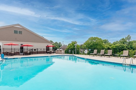 the swimming pool at our apartments