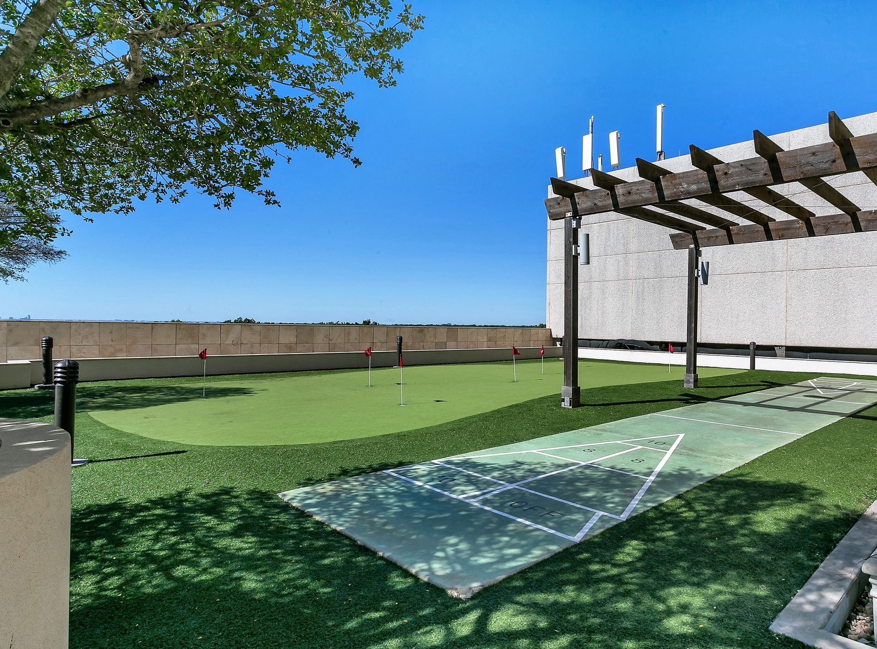 Outdoor Game Area with Golf