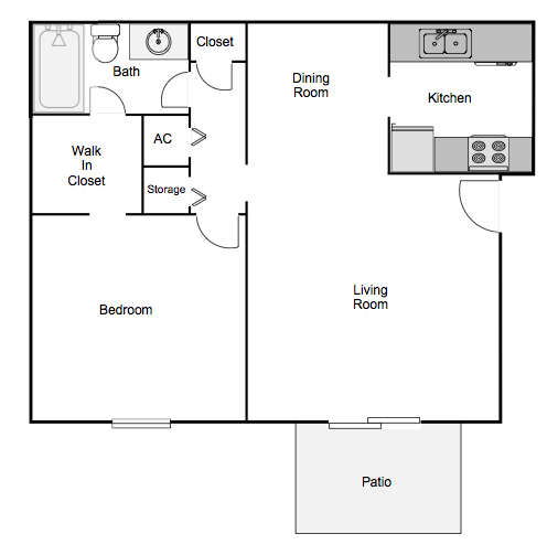Autumn Chase spacious One Bedroom One Bath Apartment Home Mobile, AL 36695