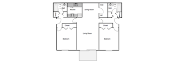 Autumn Chase spacious Two Bedroom Two Bath Apartment Home Mobile, AL 36695