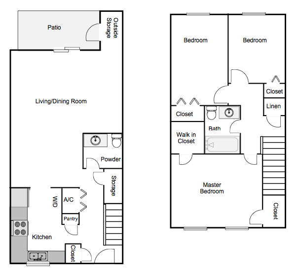 Autumn Chase spacious Three Bedroom 1.5 Bath Apartment Home Mobile, AL 36695
