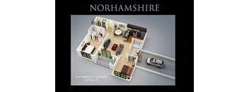 Norhamshire Floor Plan at Fenwyck Manor Apartments, Virginia