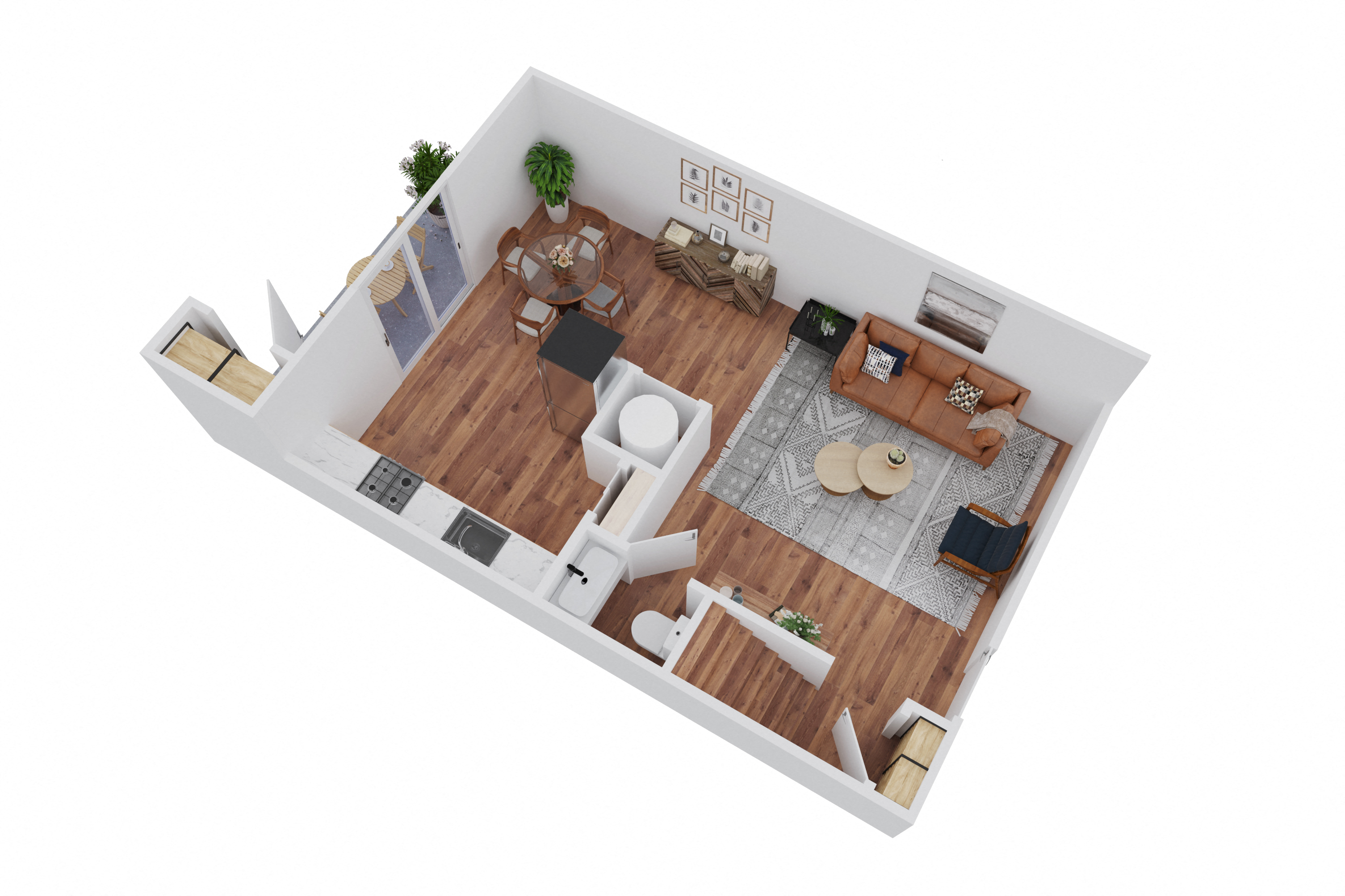 Renovated Three Bedroom Townhome