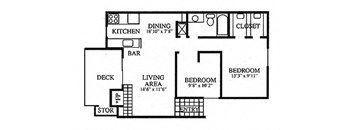 2 Bedroom 2/1F