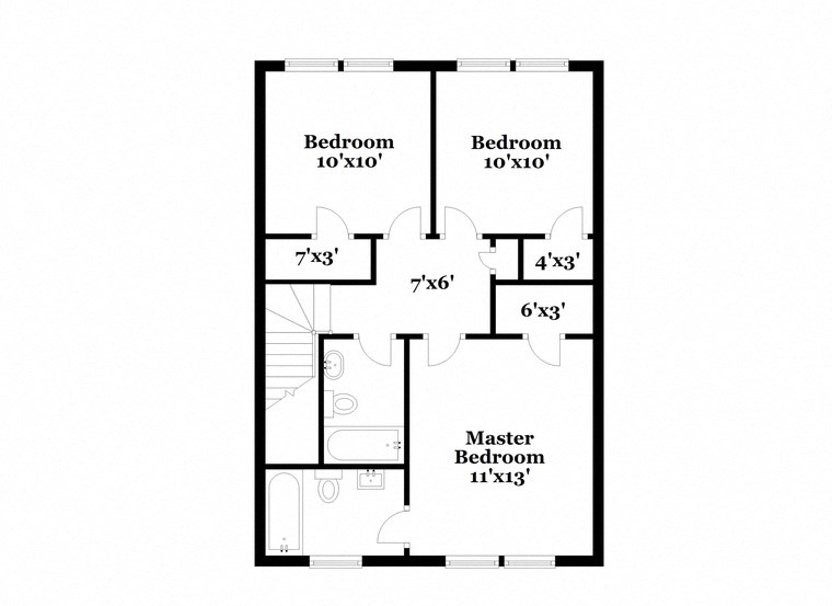 floor plan of the first level of the house