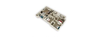 3 bedroom 2 bathroom floor plan