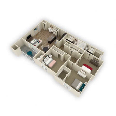 3 bedroom 2 bathroom floor plan