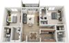 Buckhead Floor Plan Buckhead Floor Plan at Atler at Brookhaven, Atlanta, 30319