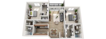 Piedmont Floor Plan at Atler at Brookhaven, Atlanta, Georgia